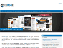 Tablet Screenshot of nimax.de