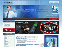 Tablet Screenshot of nimax.com.mx
