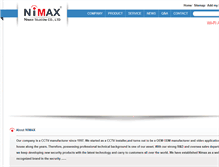 Tablet Screenshot of nimax.com.tw
